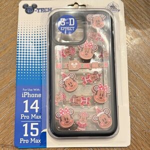 Mickey Mouse iPhone 14/15 Pro Max Case - Black Christmas